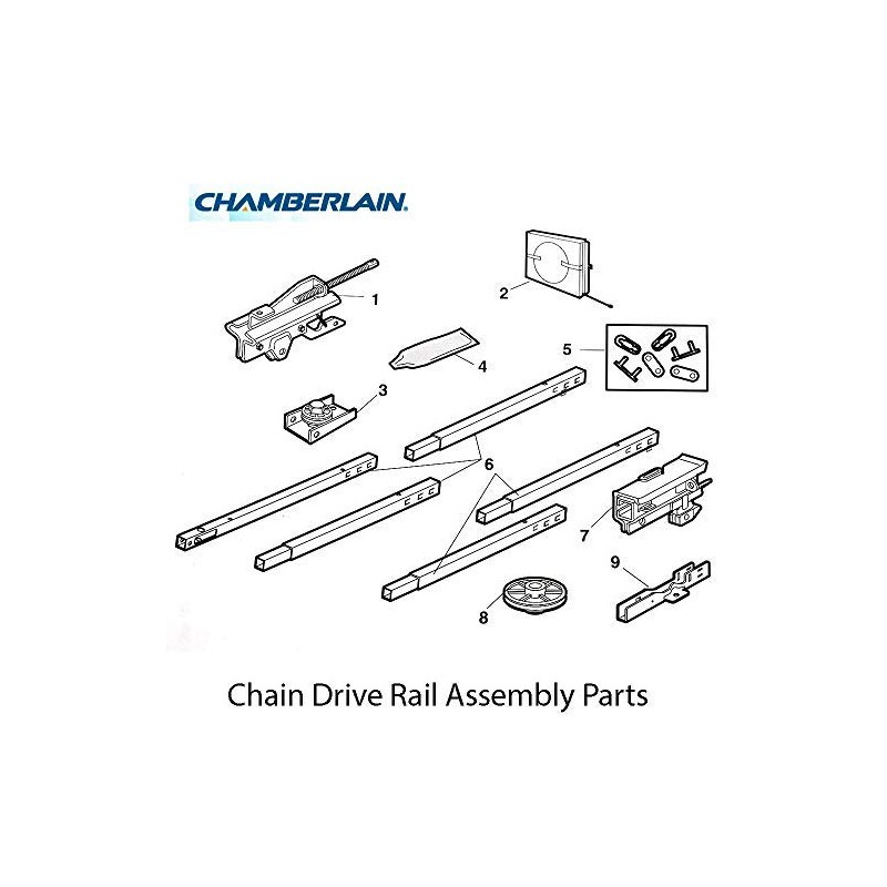 Chamberlain 41C5141-1 Craftsman Complete Trolley Assembly (Square Rail)