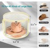 AOODA Oversized Clear Hat Storage Bag for Women, Holds up