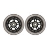 1 Pair 100mm Silent Scooter Wheels Replacement Parts for Luggage,