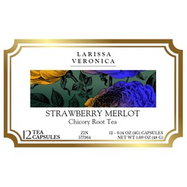 Strawberry Merlot Chicory Root Tea (Single Serve K-Cup Pods) (12 pods, ZIN: 577364) - 3 Pack