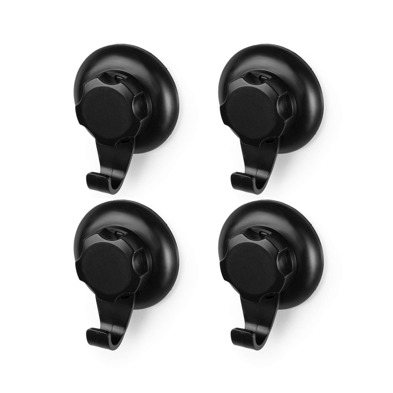 Compactor Bestlock Set of 4 Wall Mounted Storage Hooks, Suction