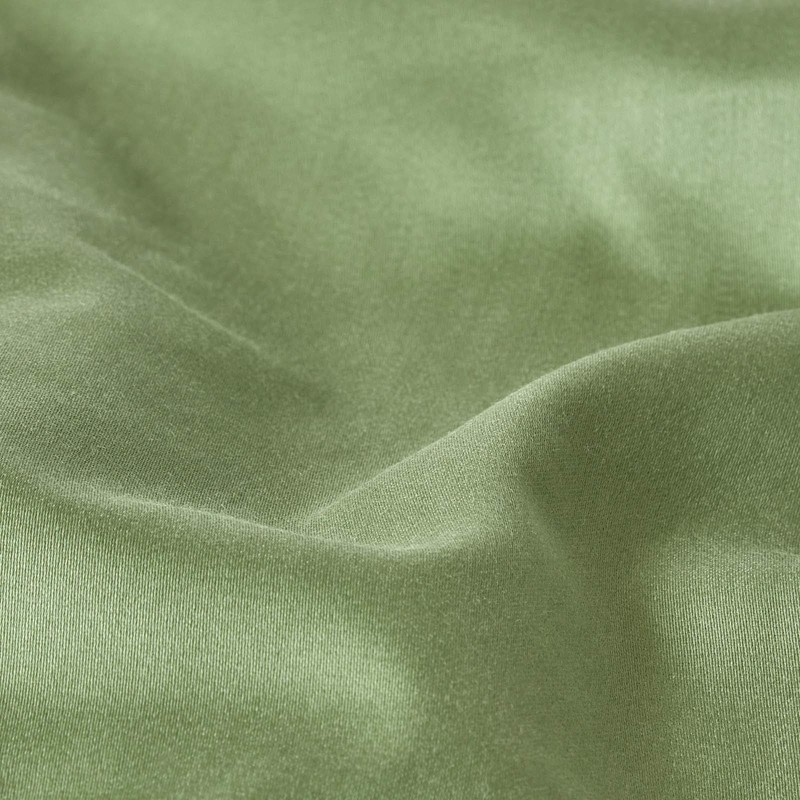 HOMESCAPES Moss Green Organic Cotton V-Shape Pillowcase 400TC 600 Thread