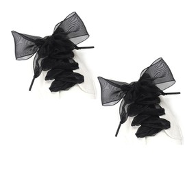 YFLY shoe Laces, Soft Casual Flat Satin Ribbon Shoelaces Sneaker Shoestrings for Women Girls