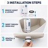 Dual-Flush Split Toilet Drain Valve, 18.5–29cm Size Options