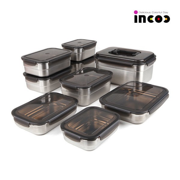 Incock Stainless Steel Container Set No. 12 / 인콕 스텐콕