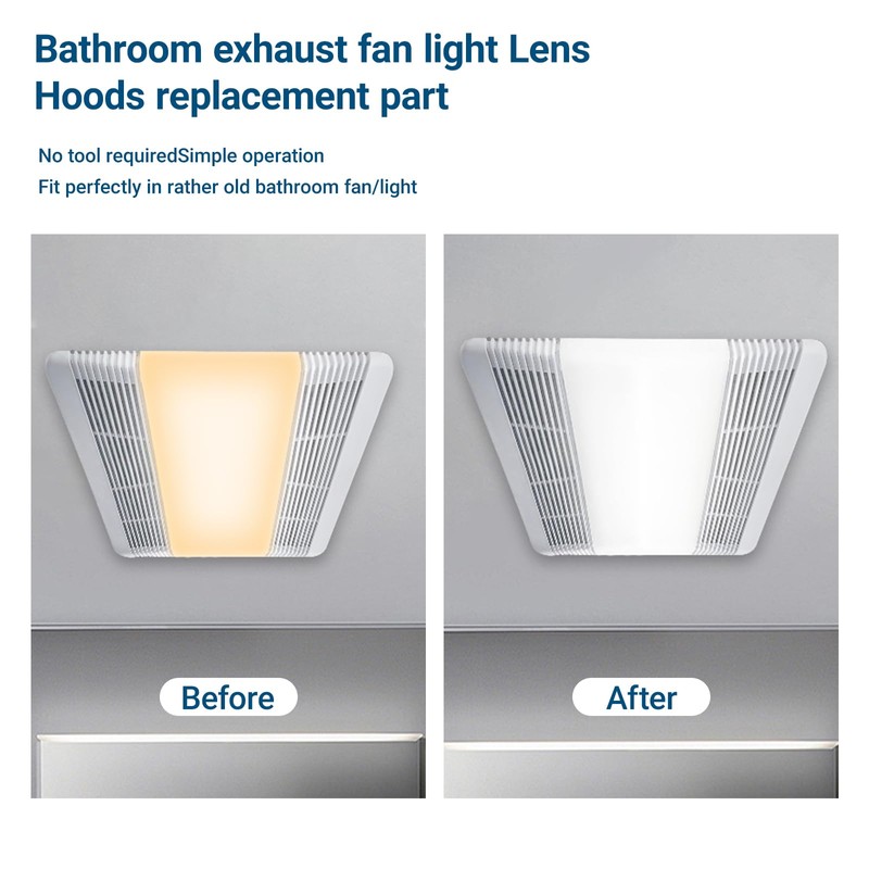 S53740000 Bathroom Fan Light Lens Cover for Broan Nutone Heater