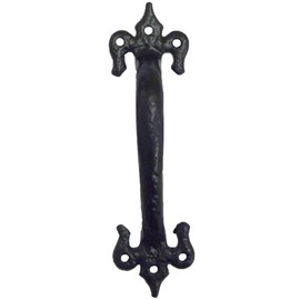 Kirkpatrick Pull Handle Fleur De Lys (564) - 7" - Antique Black