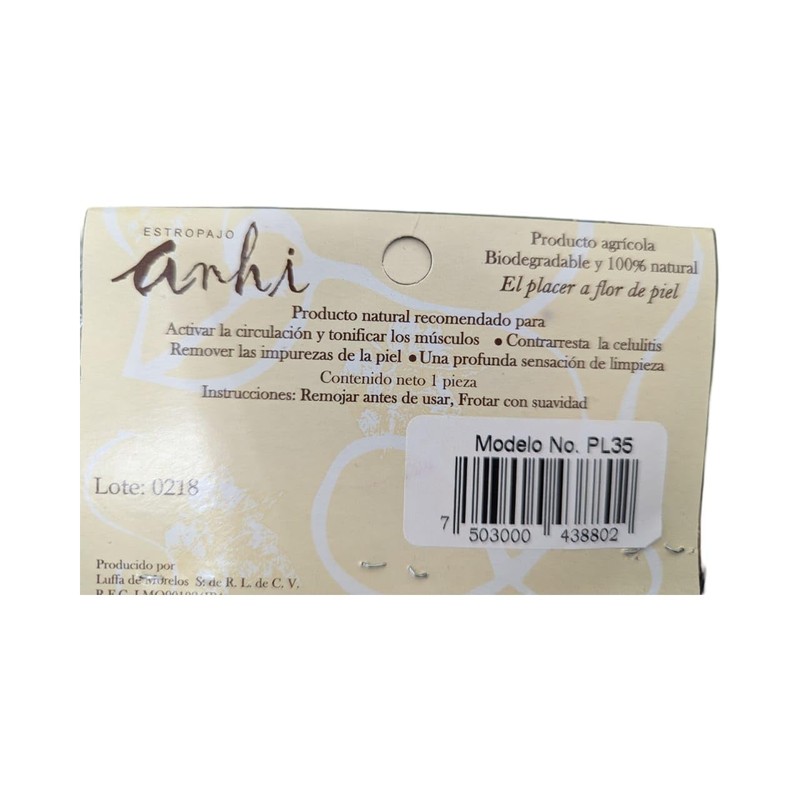 Lufa Estropajo Zacate Para Cuerpo - Esponja de Baño Exfoliante