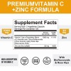 Vitamina C 1000mg Plus Zinc 20mg 120 Cápsulas Antioxidante Inmunidad,