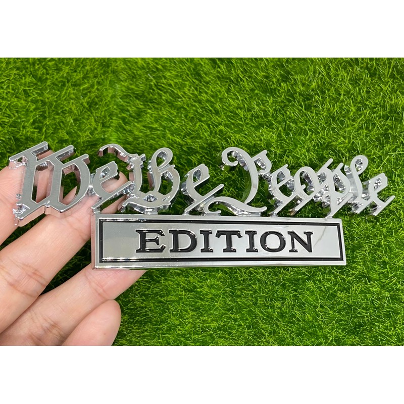 2 Pack We The People Edition Car Emblem - 3D