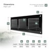 Vent Systems 12'' x 4'' Inch (Overall Dimensions) Pack of