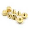 LQ Industrial 4-Pack 3/8 Inch Purse Handbag Feet Nailhead Flat
