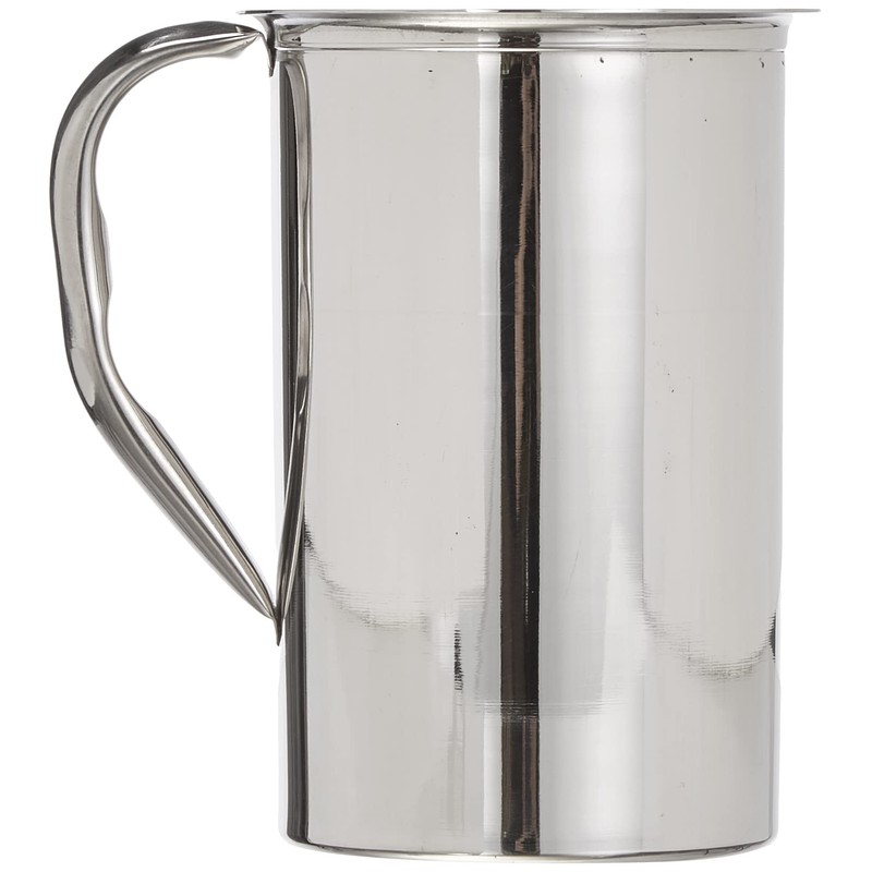 Ibili Wasserkrug gerade 2 l aus Edelstahl, silber, 7 x