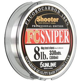 SUNLINE Fluorocarbon Line Shooter Sniper 300m 7lb Natural Clear