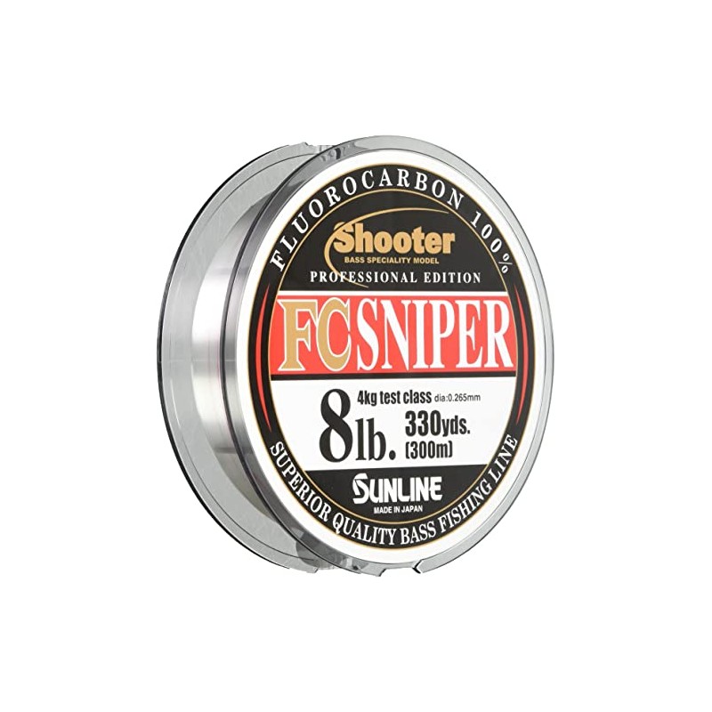 SUNLINE Fluorocarbon Line Shooter Sniper 300m 7lb Natural Clear