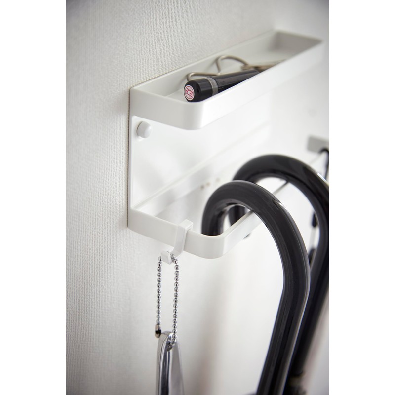 Yamazaki 6693 SMART White Steel Umbrella Holder Wall Mounted Minimalist