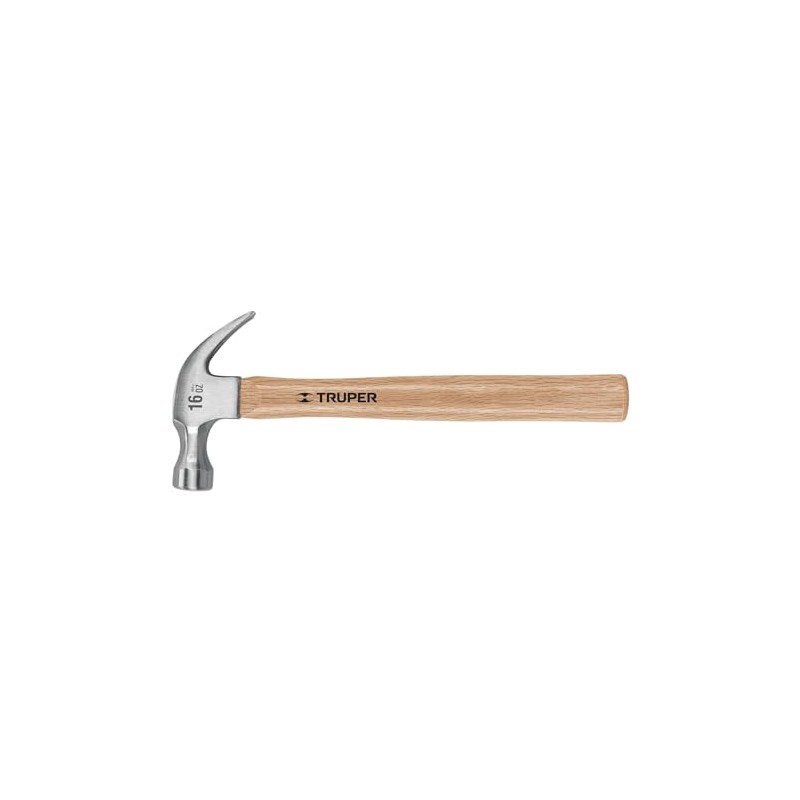 Truper MA-16, Martillo uña curva 16 oz, forjada en acero
