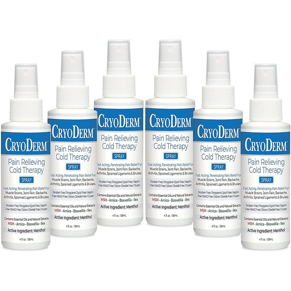 CryoDerm 4 oz Spray Cold Therapy (6 Pack)
