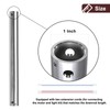 6 Inch Ceiling Fan Downrod, 1" Diameter Nickle Ceiling Fan
