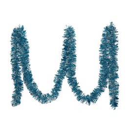 Simply Products 4M Chunky/Fine Cut Christmas Tinsel Garland Decoration (Ice & Silver)