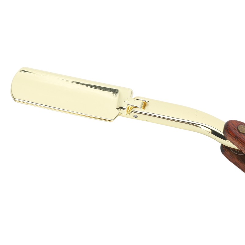 Foldable Beard Clipper Holder Wooden Handle Men Manual Beard Trimmer