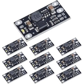 GTIWUNG Pack of 10 Mini Boost Module 3.7 V to 12 V, Step-up Boost Power Converter, DC Step Up Converter, 3.7 V to 5 V 8 V 9 V 12 V Boost Voltage Regulator Power Supply Module