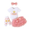 Ippopozzahah Baby Girl 1st/2 Birthday Outfits ONE Cotton Romper TuTu