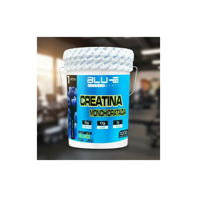 Creatina Monohidratada Blu-e 5kg Polvo Suplemento Fitness