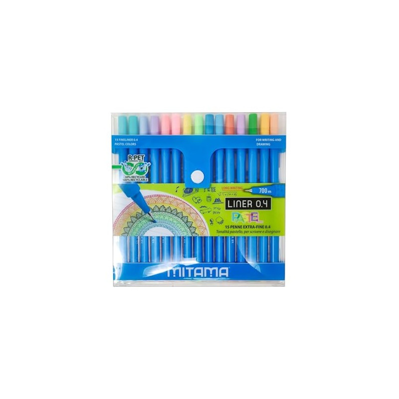Mitama, Liner 0.4 Pastel Case of 15 - Liner 04