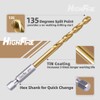 HIGHFIRE 10 Pieces Hex Shank Drill Bit Set for Impact