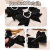 Goth Lolita Hair Clips Hair Bow Clips for Women Girls