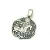 Sterling silver pendant solid 925 Saint George PE001114