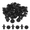 uxcell 30 Pcs Black 8mm Hole Plastic Rivets Fastener Fender
