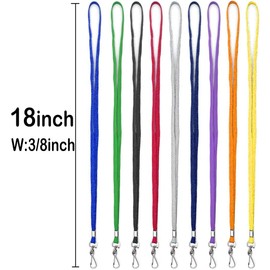 Bird Fiy Red Lanyard 32" Flat Lanyards with Swivel Hook Attachment(Red)