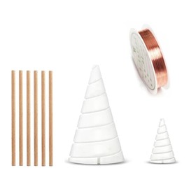 Finyoffiy Copper Coil for Gardening Coil Winding Jig for Electroculture Gardening Electro Culture Copper Gardening Antenna Jig Making Tool Vegetables Garden Tool Sets (9pcs)