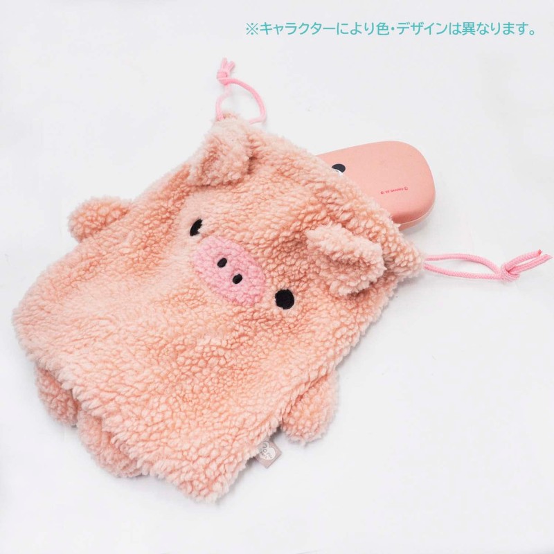 Skater Pompon's Baby Bear Drawstring Bag