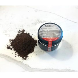 Kiddu - 56.7g Vanilla Powder, 100% Pure Ground Vanilla Pods for baking