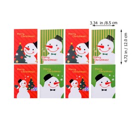 EXCEART Bag 24 Pieces Christmas Pocket Notebooks Cute Snowman Memo Pads Mini Daily Newspaper Notepads for Children Adults Christmas Gift Bag Stuffers