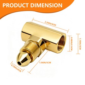 New Argon Inert Gas Y Adaptor T-92 Connect 2 Regulators To 1 Bottle Tig Welding