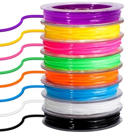 FANDAMEI 8 Color Lanyard Kit, Bright Color Lacing Cord, Lanyard String for Crafts, Bracelets and Jewelry Making