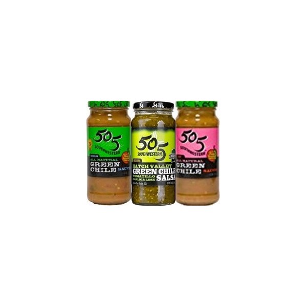 505 Southwestern Salsa & Sauce Sampler 16oz Jar (Variety Pack of 3)