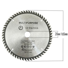 ASZLBYM 60 Teeth Carbide Circular Saw Blade 165 x 2.3 x 20 mm Saw Blade for Woodworking Circular Saw Blades are Suitable for Cutting Wood and Plastic