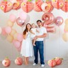 9 Pcs Peach Birthday Party Decorations Peach Honeycomb Centerpieces Table