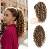 REECHO Curly Ponytail Extension for Women – Short 18" Claw