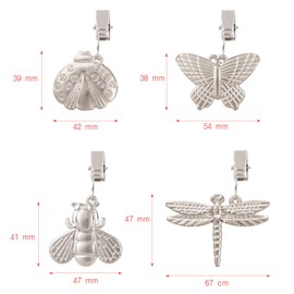 GWHOLE 4PCS Tablecloth Clips Table Cover Cloth WeightsHanger Picnic Table Cloth Clips