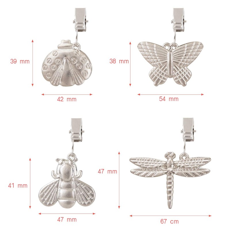 GWHOLE 4PCS Tablecloth Clips Table Cover Cloth WeightsHanger Picnic Table