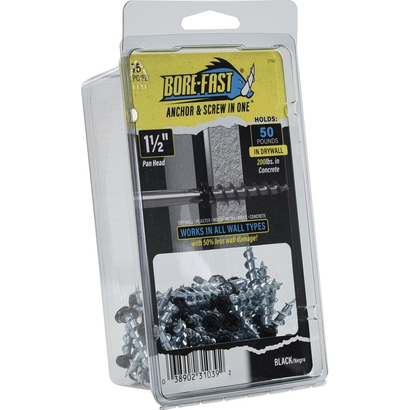 Hillman Borefast Drywall Anchors, Holds 50 Pounds in Drywall and