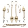 Roller Shade Tie Downs Curtains Tie Back with Holder Receivers