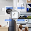 TAWOIA Schuko Socket Flush-Mounted, EU Standard 1-Way Socket Glass, Single
