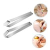 STOBAZA 2pcs Kitchen Tweezers Set Deboning Tweezers Poultry Hair Remover